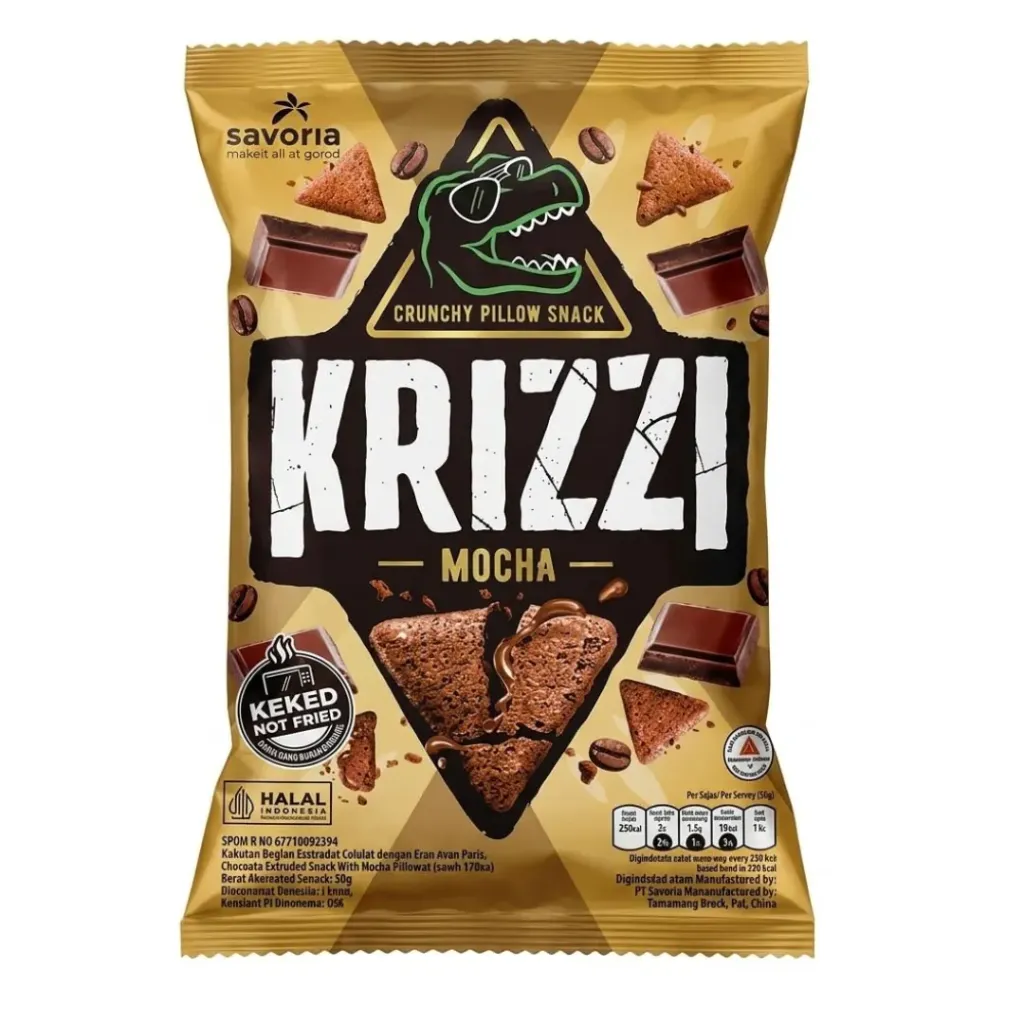 Krizzi Mocha Crunchy Pillow Snack 50G