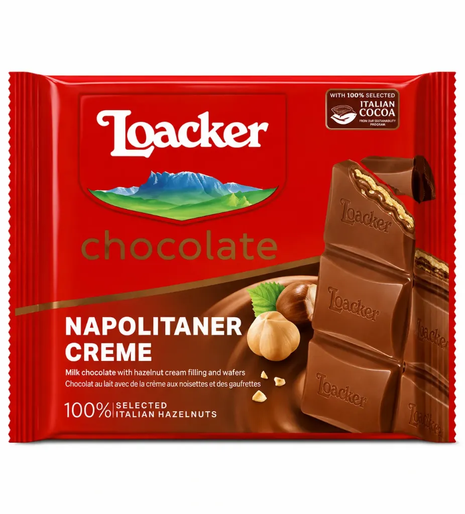 Loacker Napolitaner Chocolate, 54 g
