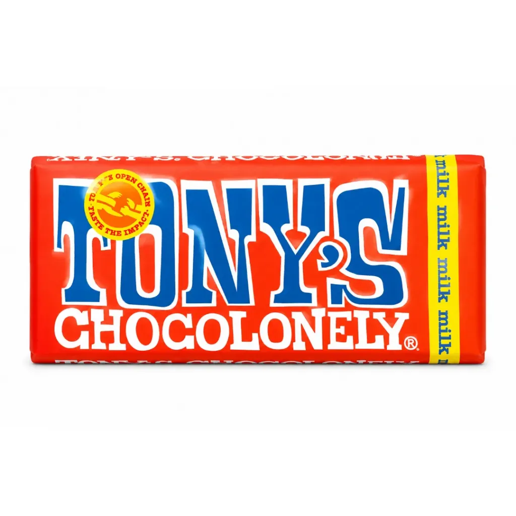 Tony's Chocolonely Milk Chocolate Bar 180g