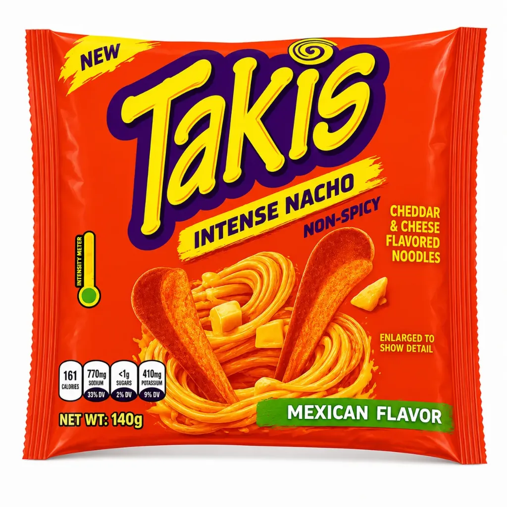TAKIS Intense Nacho Noodles 140gm
