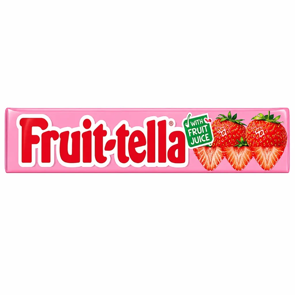 Fruit-tella Juicy Chewy Candy Sweet Strawberry Flavour 32.4 g