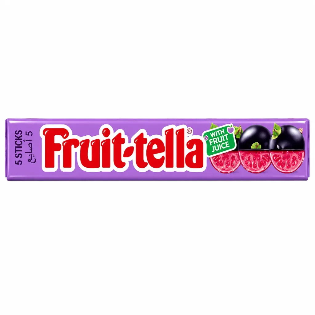 Fruit-tella Juicy Chewy Candy Sweet Blackcurrant Flavour 32.4 g