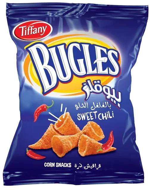 Tiffany Bugles Sweet Chili Corn Snack - 10.5g