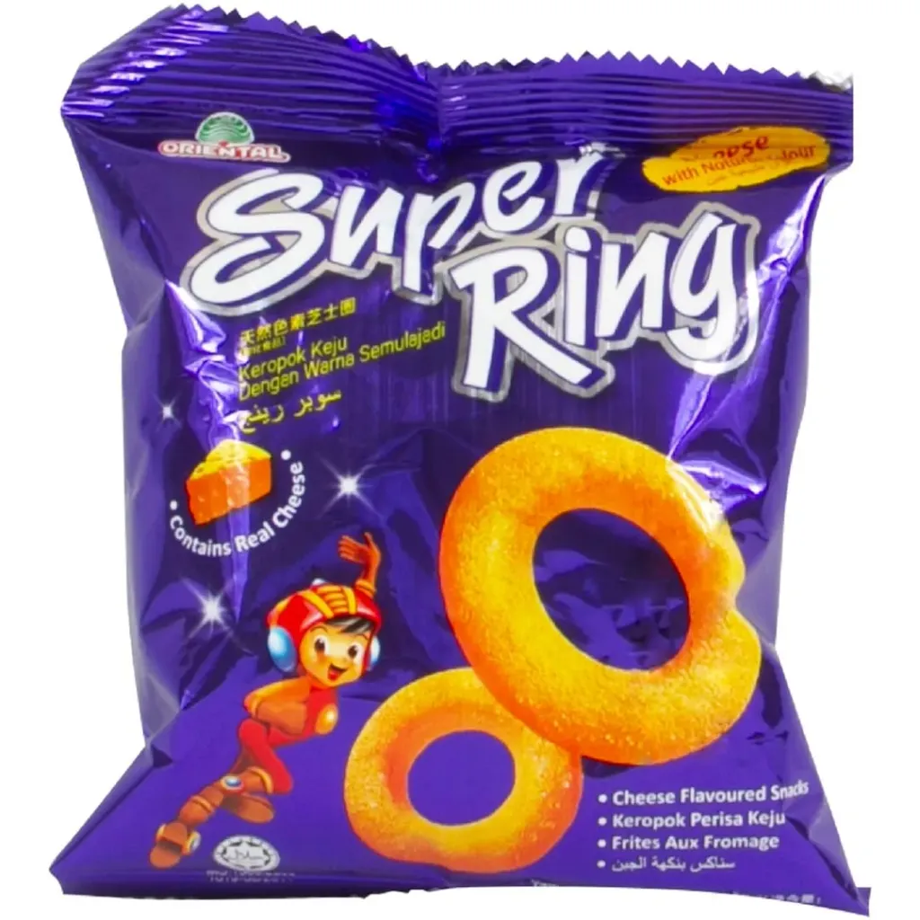 Oriental Super Ring Cheese Snacks, 14g