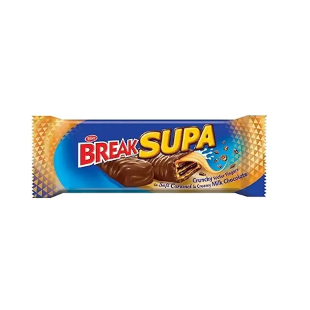 Tiffany Break Supa Crunchy Wafer Fingers in Soft Caramel and Milk Chocolate, 30g
