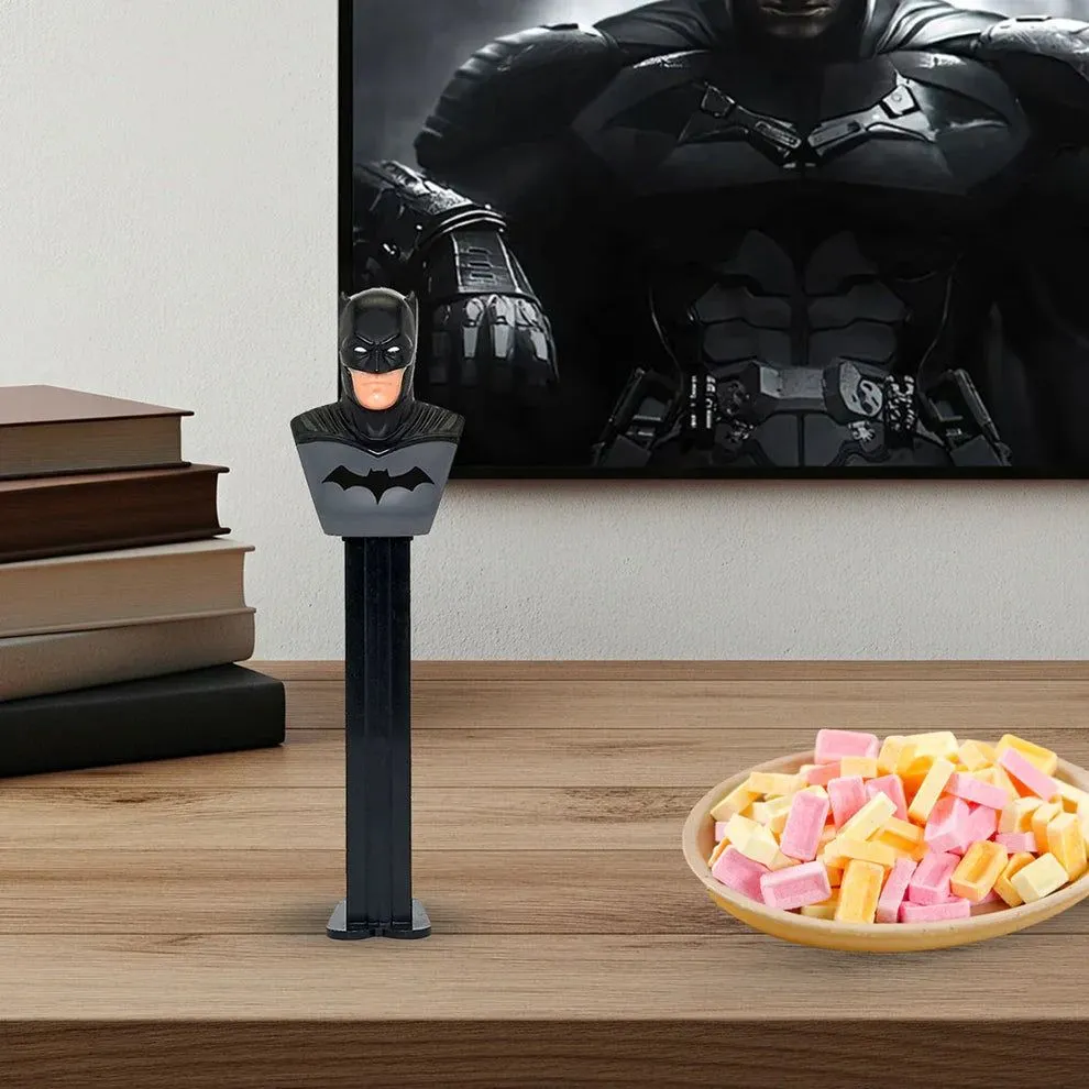 PEZ - Batman (DC Heroes) Candy Dispenser | Includes 1 Dispenser and 2 Candy Refills